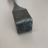 Large 47cm Brutalist Cast Iron Candle Holder by Manfred Bergmeister, Germany 1970