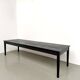 Large burnt wood table Shou Sugi Ban - 300 x 90 cm