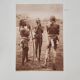Photogravure ancienne, 1930, chasseurs Massaï