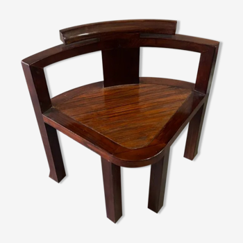 Colonial chair in exotic wood
