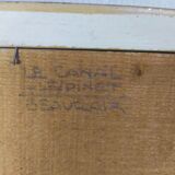 Painting by rene beauclair (1875-1960) painter of montauban the lespinet canal