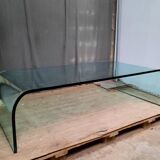 Large glass coffee table