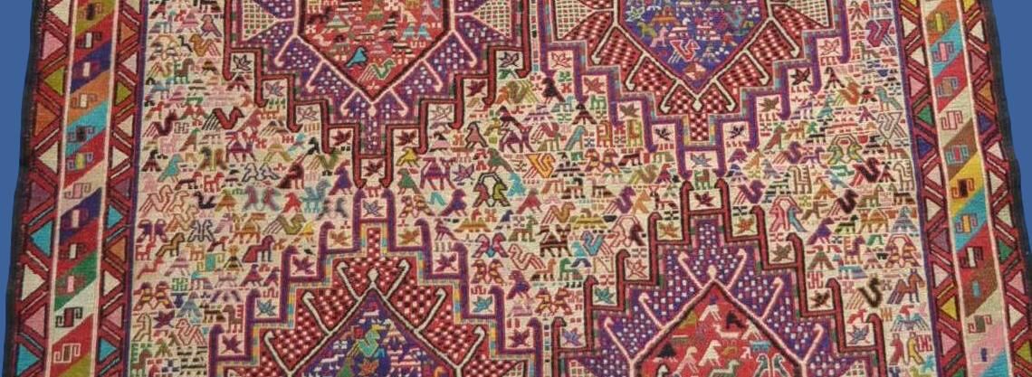 Soumak carpet, iranian azerbaijan wool, 198x118cm