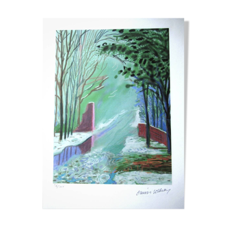 Lithograph by David Hockney