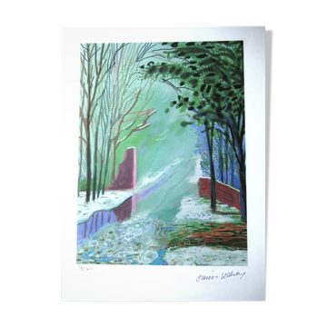 Lithograph by David Hockney