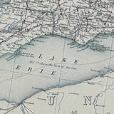 Antique Map of Canada (Western Sheet) circa 1869 Keith Johnston Royal Atlas Hand coloured map