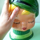 Vintage ceramic head, 70s