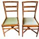 Pair of vintage rattan and bamboo chairs – Riviera spirit, 1970s