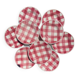 8 hollow plates from Faïencerie Nouvelle - Givors