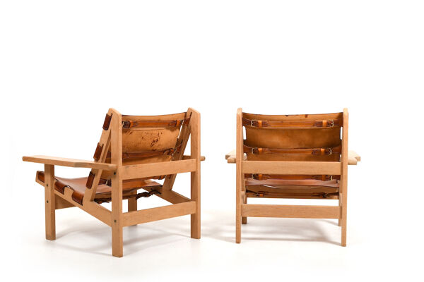 Paire de fauteuils modèle 168 par Kurt Østervig Années 1960
