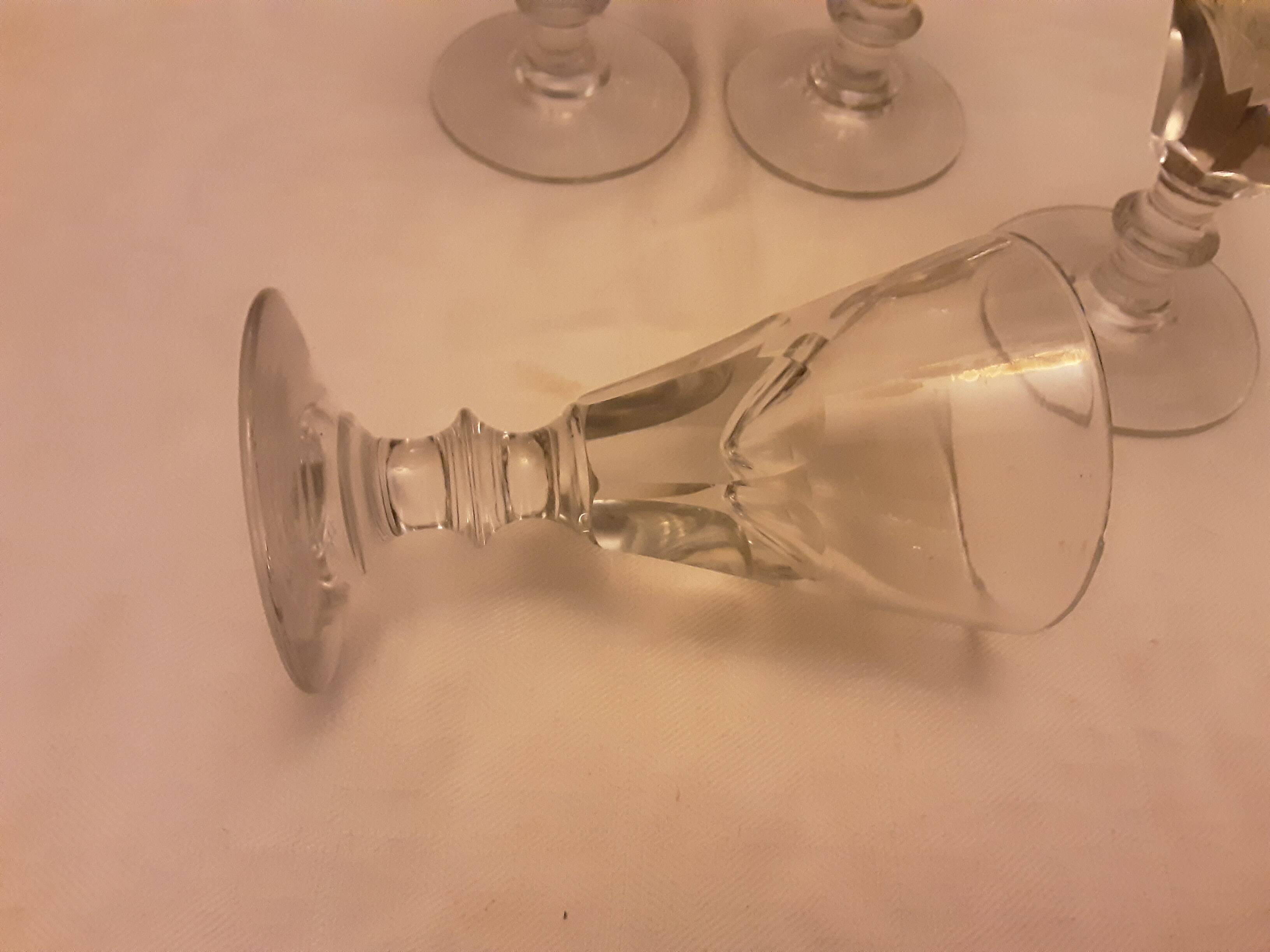 Thick, old bar glasses for aperitif