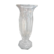 Tulip vase on foot, art-deco style, glass