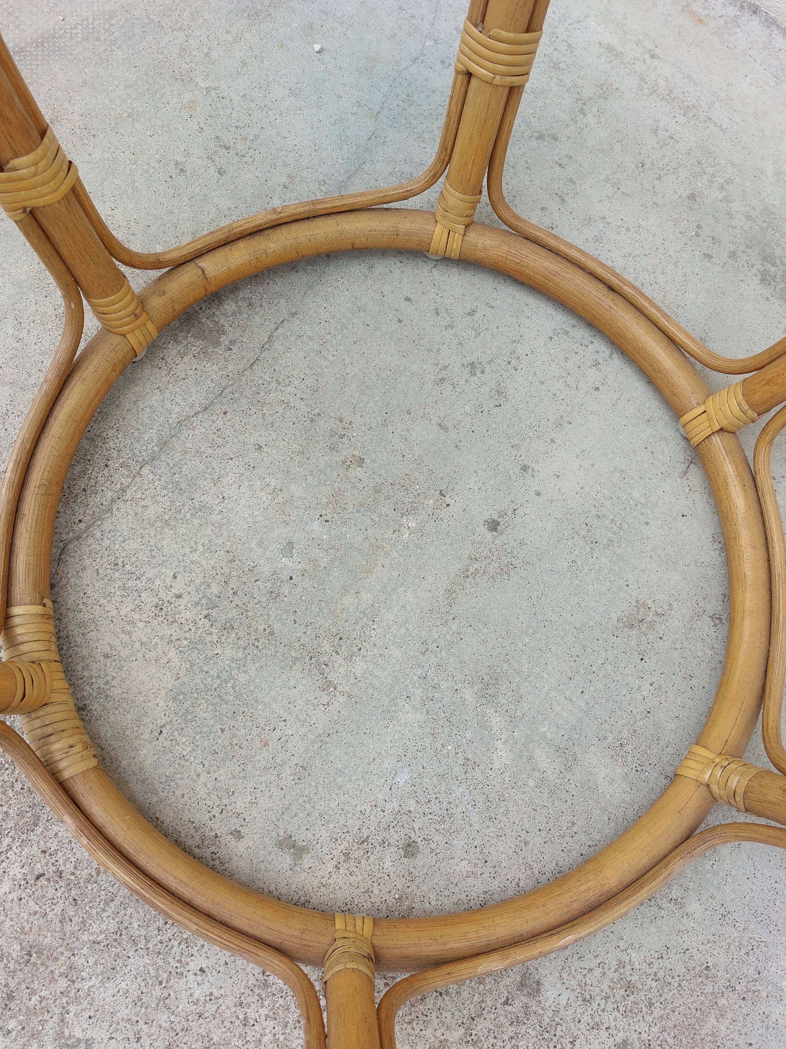 Loveuse vintage rattan armchair 1950