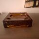 Ashtray, blown glass pocket emptying tray vintage 70's