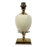 Vintage palm tree lamp base from Maison Lancel brass