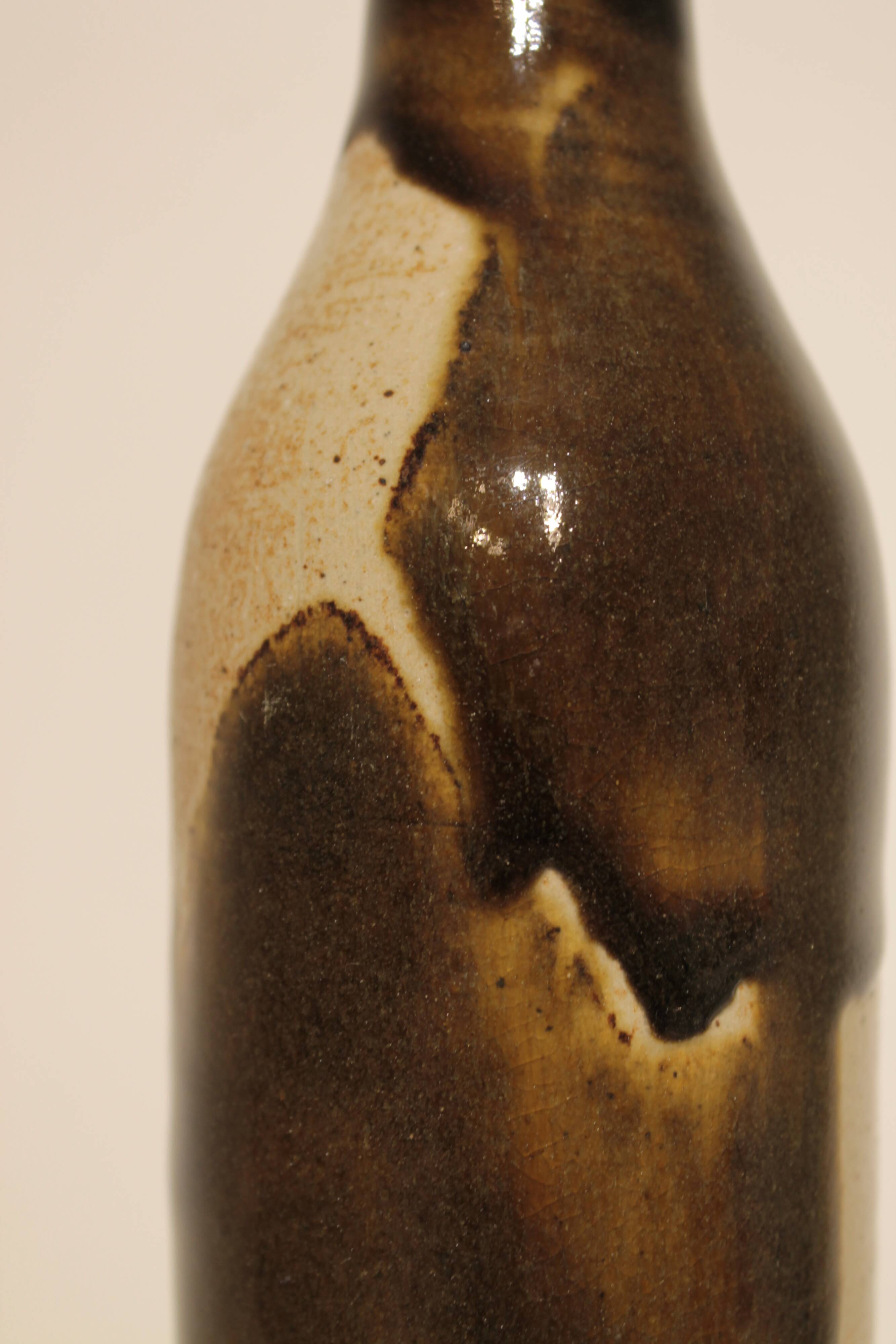 Large bottle vase by Roland Zobel, Les Cyclades, Anduze