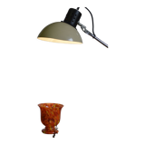Speckled orange vase