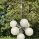 Ceiling lamp chandelier 7 lights Sputnik 1960s, The cluster