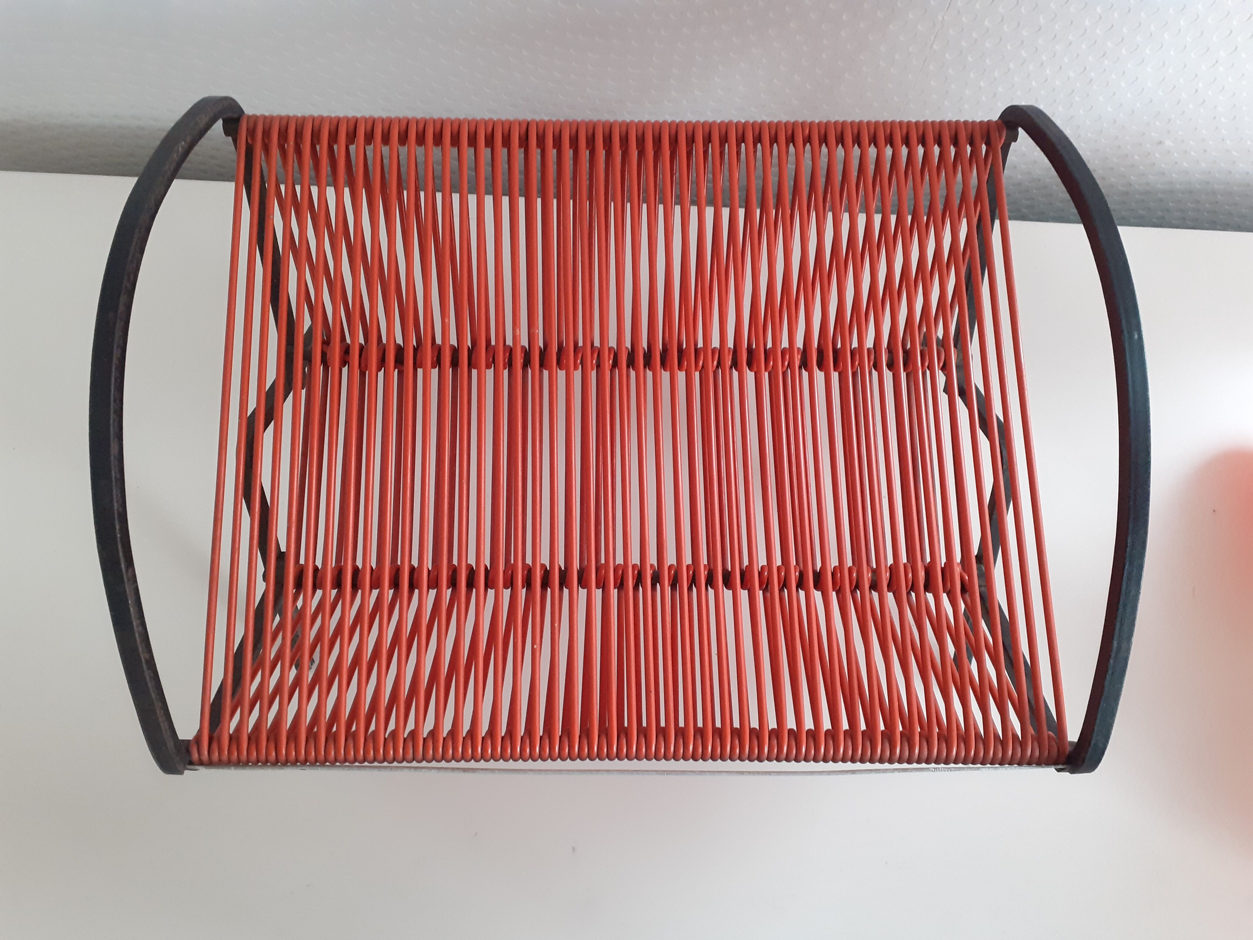 Porte vinyles scoubidou