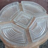 Art Deco ramekin appetizer tray or server