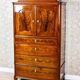 Cabinet en noyer danois ancien, années 1890