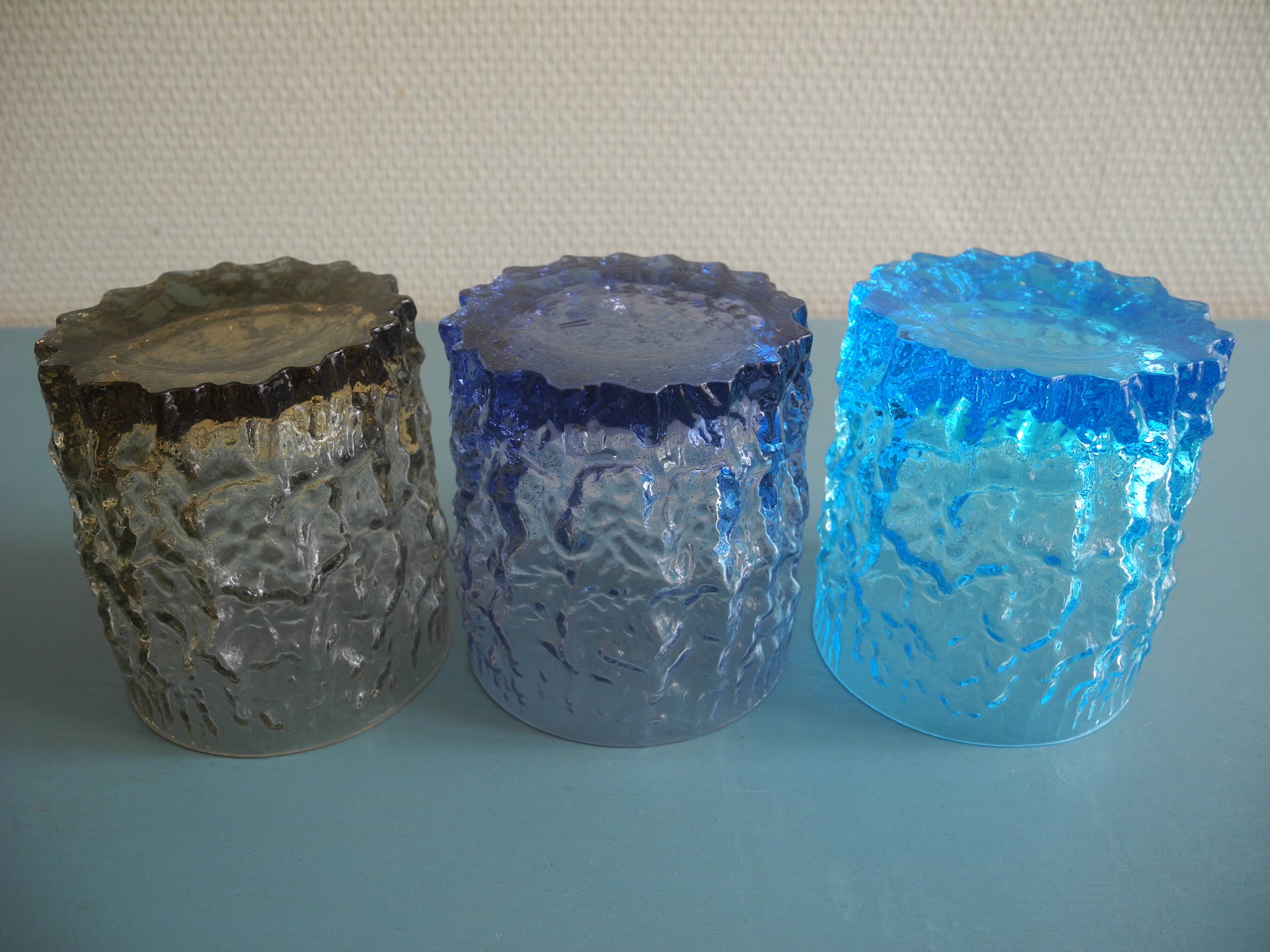 6 vintage whisky glasses Geoffrey Baxter Whitefriars