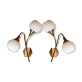 Pair modernist sconces