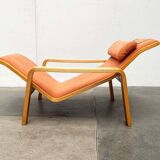 Mid-century modern Pulkka lounge chair by Ilmari Lappalainen for Asko, 1960s.