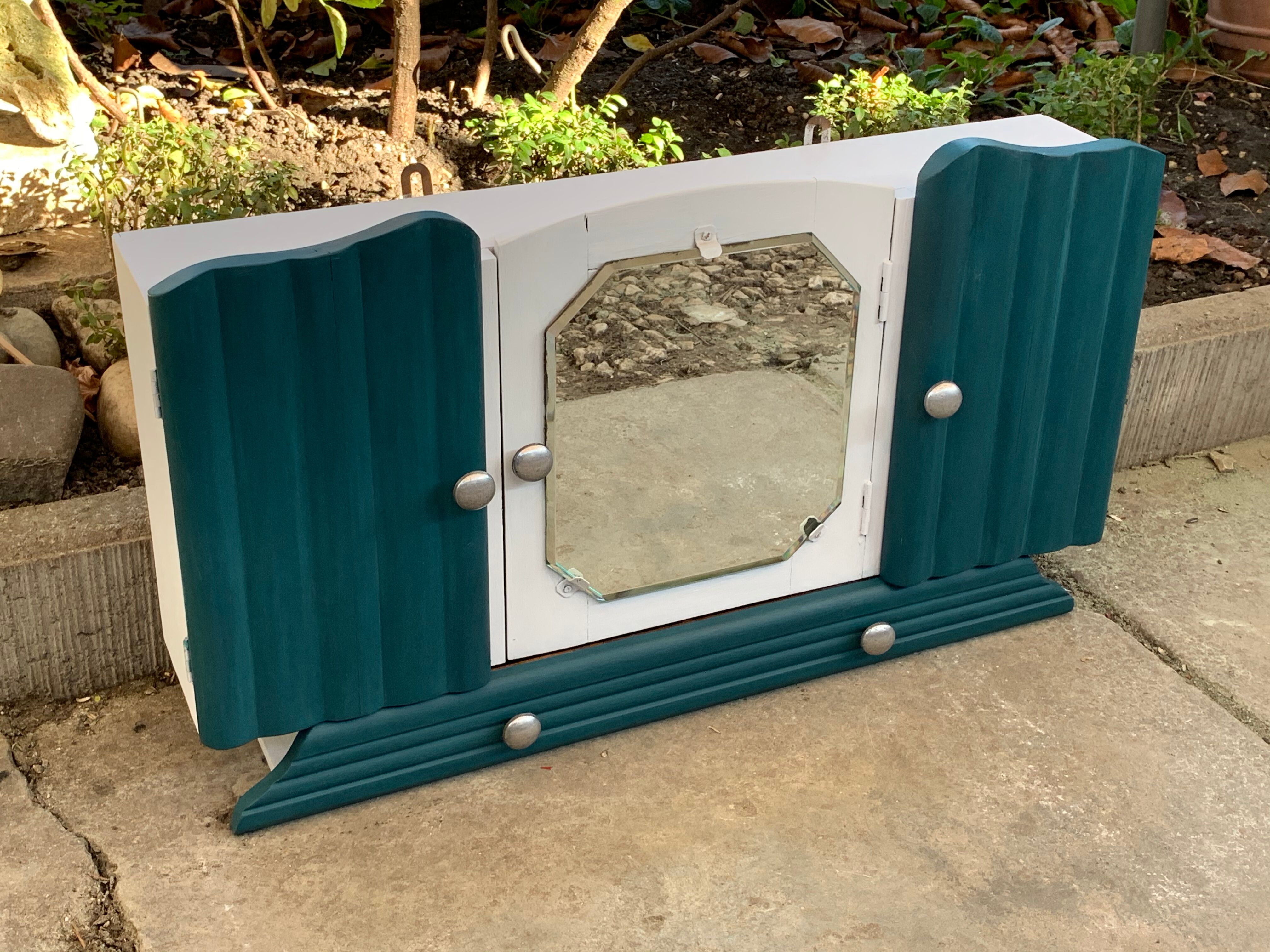 Art deco pharmacy cabinet