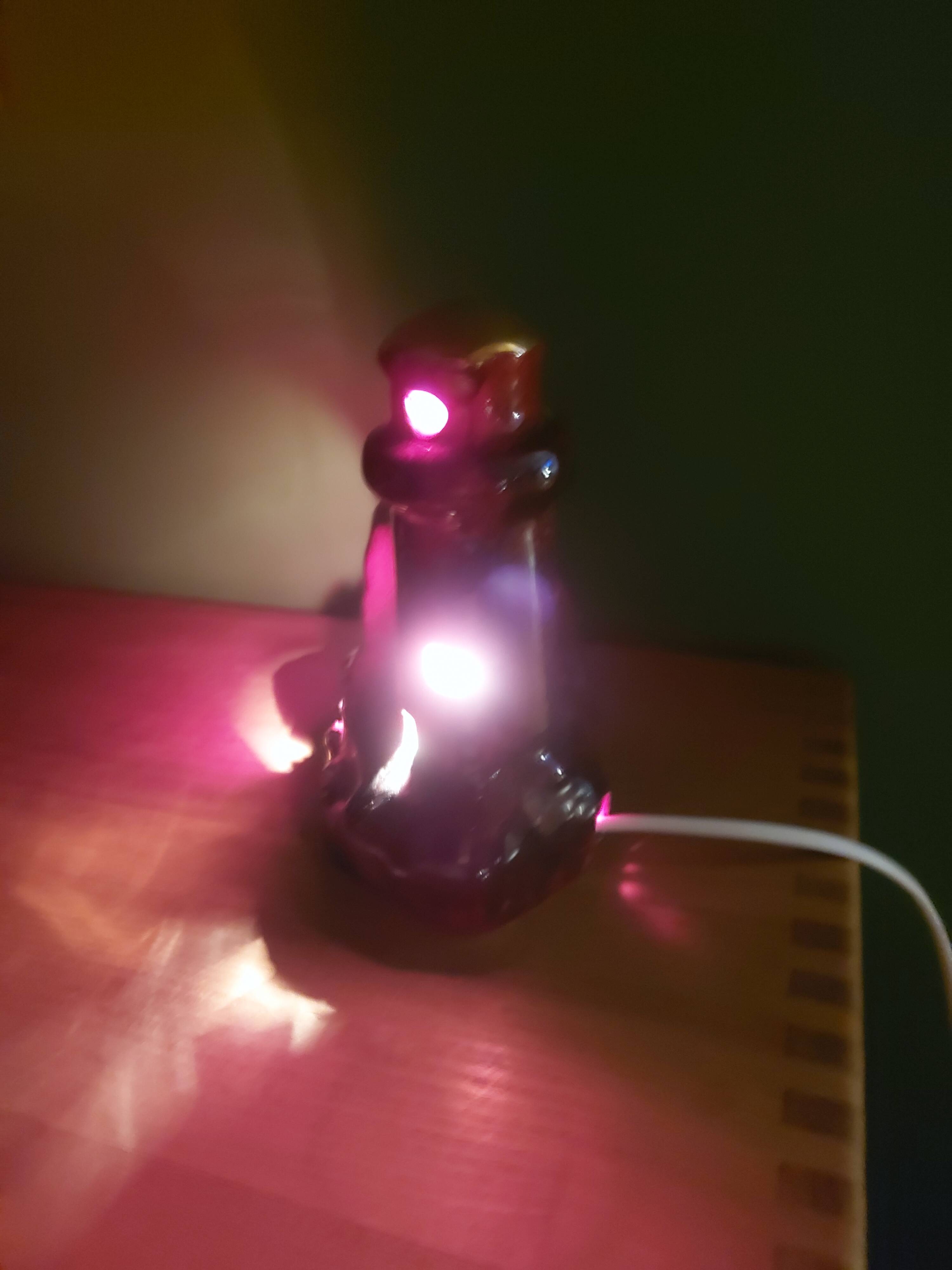 Vintage ceramic lamp in the shape of a lighthouse, Vallauris