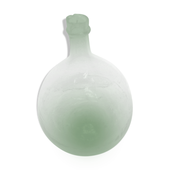 Demijohn green in blown glass 10 litres