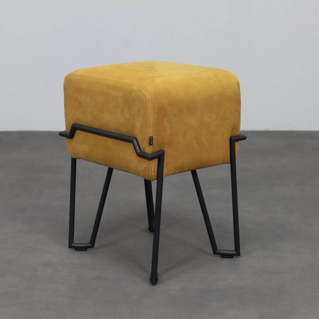 Low stool Bokk in leather by Ka-Lai Chan for Puik