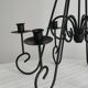 Black metal hanging chandelier