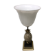 Lamp 'ostrich egg' stone, brass