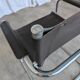 Vintage Mart Stam Style Armchair: Dark Brown Faux Leather Chrome Cantilever