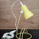 Lampe de bureau vintage jaune 1980