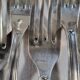 12 SOH Silver Metal Table Forks