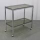 Mid-century smoked glass serving cart, Italy, 1970s