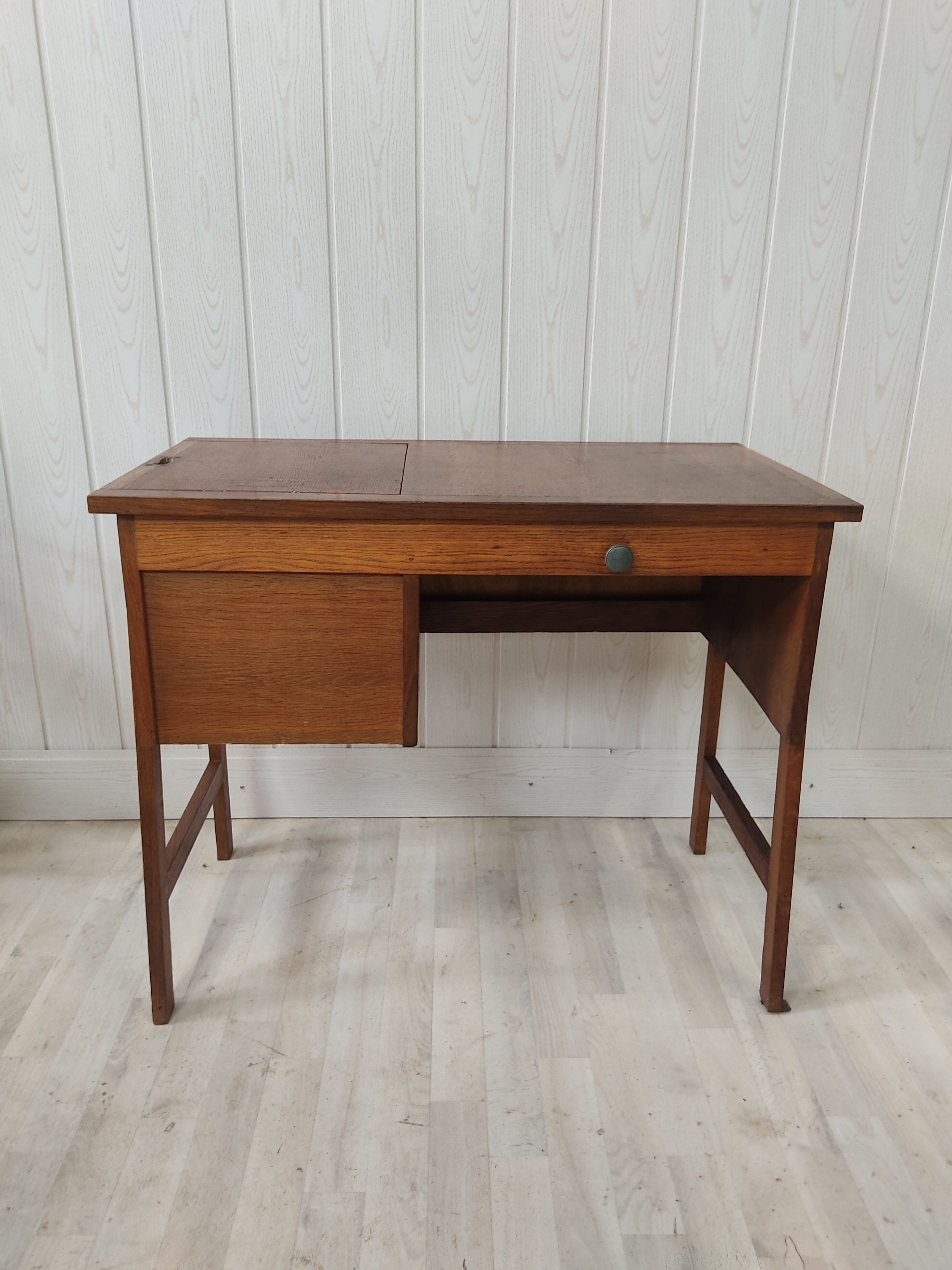 Vintage solid oak desk