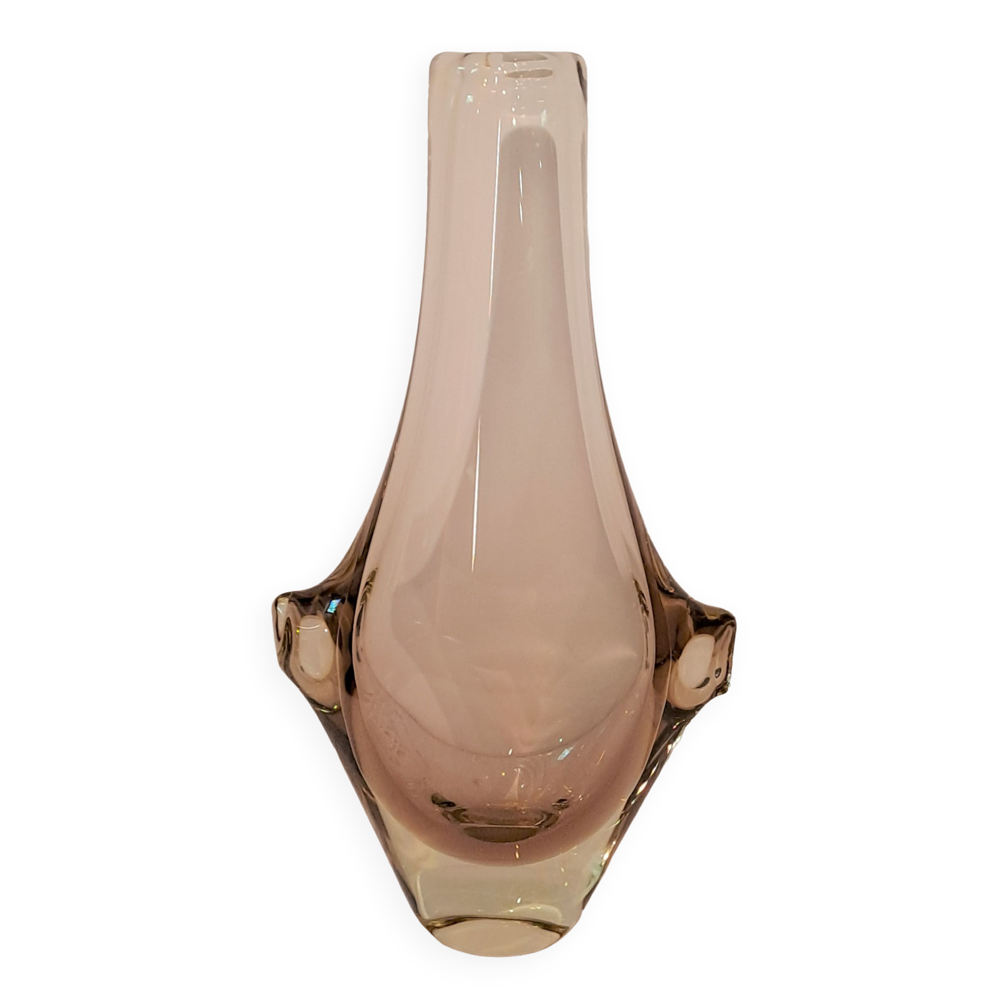 Bohemian crystal vase by Miroslav Klinger