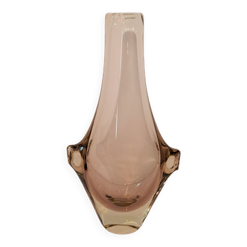 Bohemian crystal vase by Miroslav Klinger