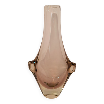 Bohemian crystal vase by Miroslav Klinger