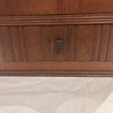 Wall cabinet with oval wall and drawer