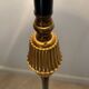 Vintage floor lamp, brass decorations, tripod legs circa 1960's