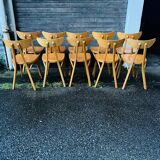 Set of 10 Luterma Banana model chairs