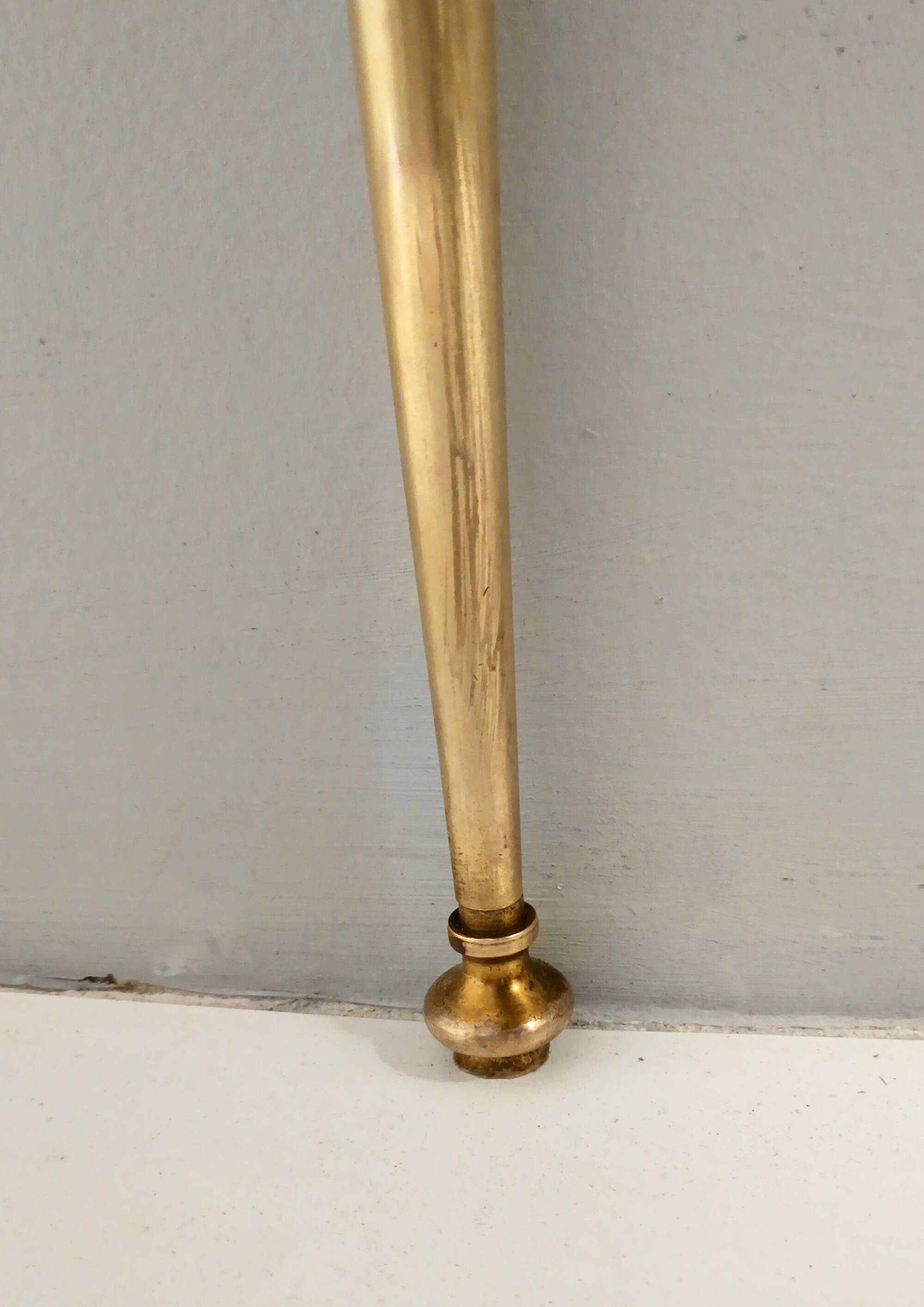 Brass and Portuguese Pink Marble Console Table,  Italy
