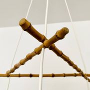 Wicker and Bamboo Cascading Lamp
