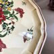 Decorative plate earthenware of Salins France decoration Strasbourg