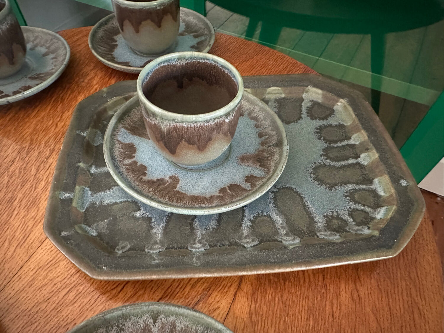 Vintage Denbac stoneware coffee set