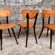 Série de 6 chaises bistrot estampillées Baumann